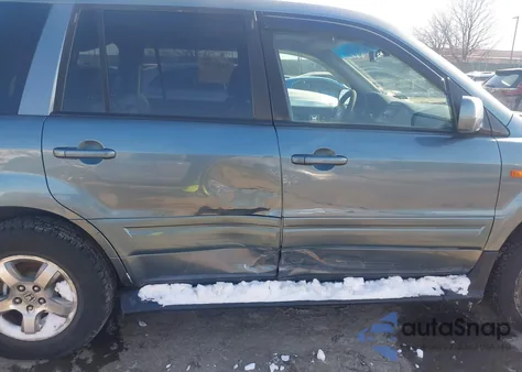 2006 Honda Pilot Ex-L из США, поврежденный, VIN 2HKYF18506H510724